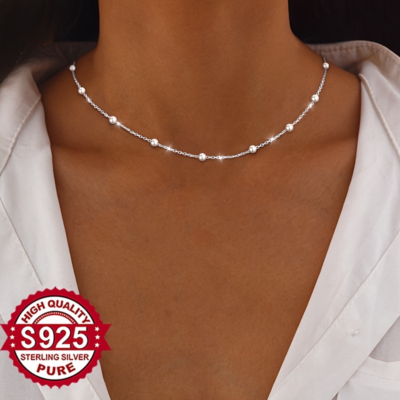 Women's S925 Silver Necklace — Everyday Elegance